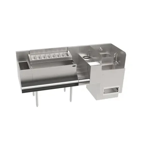 Krowne Metal KR24-TCS72E Underbar Ice Bin/Cocktail Station, Bottle Well Bin