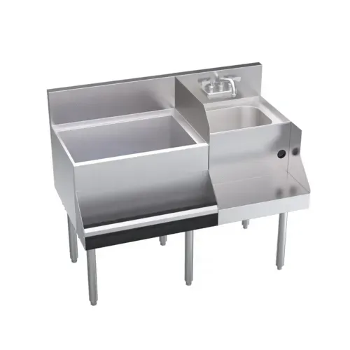 Krowne Metal KR24-W42L-10 Royal Series Underbar Ice Bin/Cocktail Station