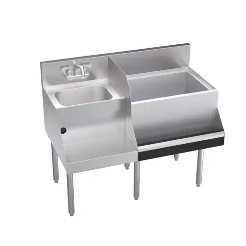 Krowne Metal KR24-W42R-10 Royal Series Underbar Ice Bin/Cocktail Station