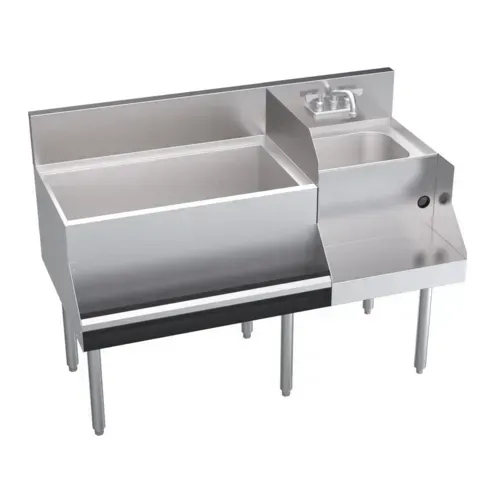 Krowne Metal KR24-W48L-10 Royal Series Underbar Ice Bin/Cocktail Station