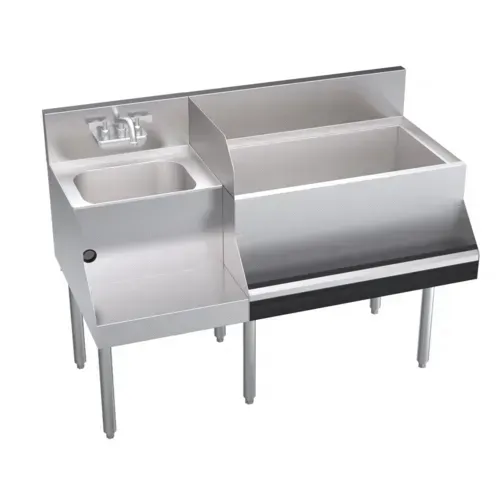 Krowne Metal KR24-W48R-10 Royal Series Underbar Ice Bin/Cocktail Station