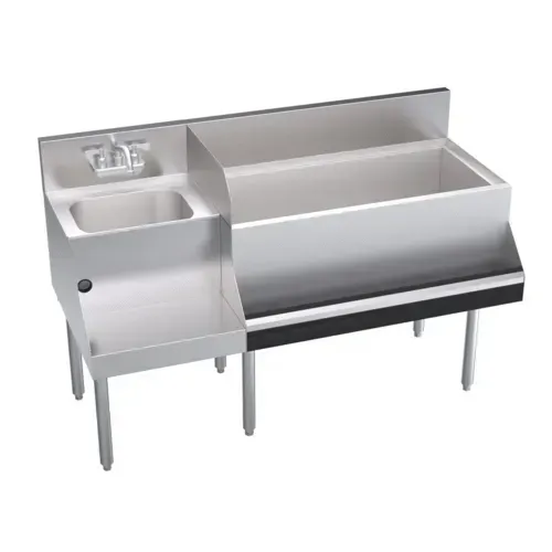 Krowne Metal KR24-W54R-10 Royal Series Underbar Ice Bin/Cocktail Station