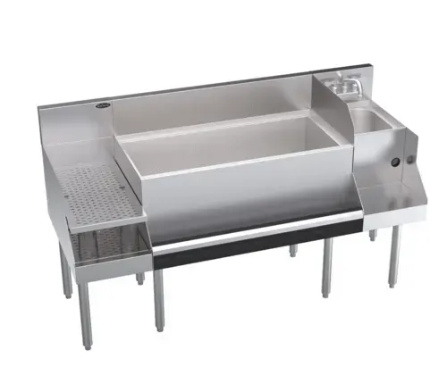 Krowne Metal KR24-W60B-10 Royal Series Underbar Ice Bin/Cocktail Station