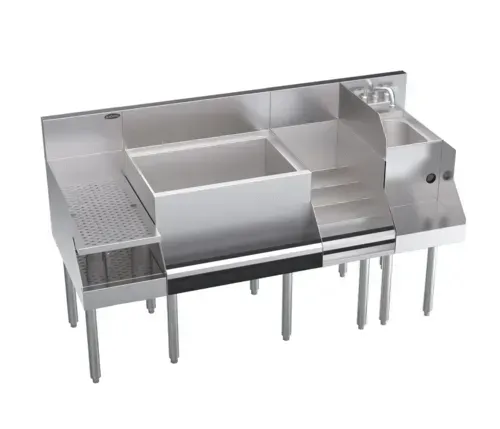 Krowne Metal KR24-W60C-10 Royal Series Underbar Ice Bin/Cocktail Station