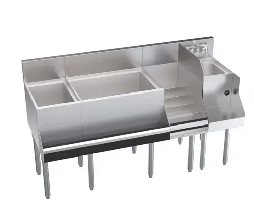 Krowne Metal KR24-W60E-10 Royal Series Underbar Ice Bin/Cocktail Station