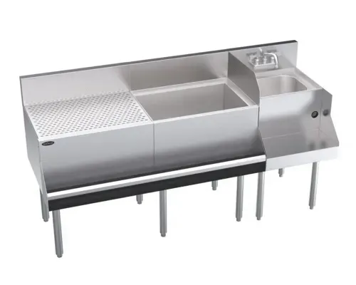 Krowne Metal KR24-W66A-10 Royal Series Underbar Ice Bin/Cocktail Station