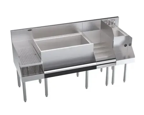 Krowne Metal KR24-W66C-10 Royal Series Underbar Ice Bin/Cocktail Station