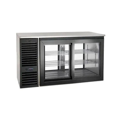 Krowne Metal PTSD60L Sliding Door Pass Thru Refrigerated Back Bar