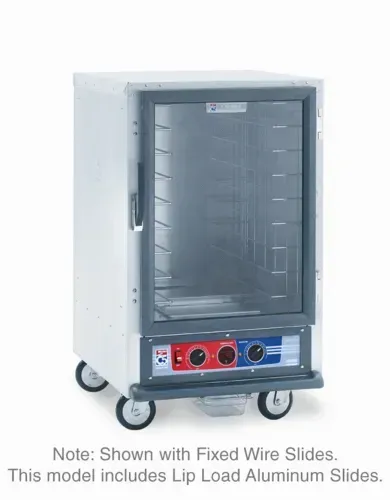 Metro C515-PFC-L Half Height Aluminum Proofer Cabinet, Mobile, Half-Height