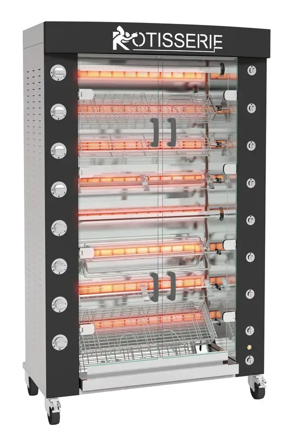 Rotisol USA FB1160-8G-SSP FlamBoyant Infrared Rotisserie Oven