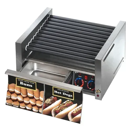 Star 30SCBD 23.75'' Countertop Hot Dog Roller Grill