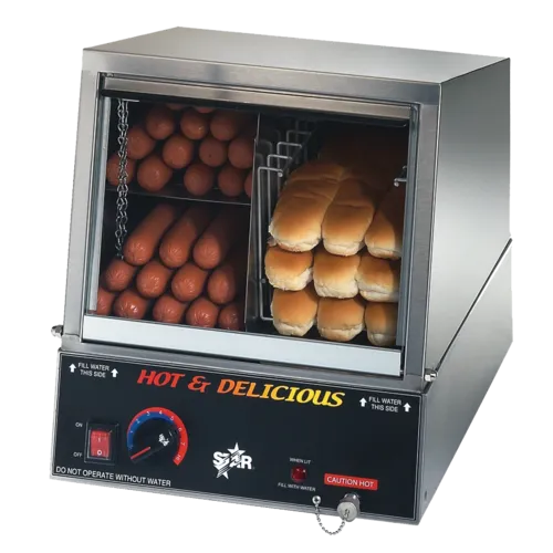 Star Mfg. 35SSA Hot Dog Steamer with Juice Tray