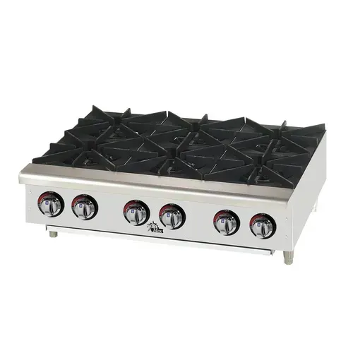Star 606HF 6 Burner Hotplate, Countertop, Gas