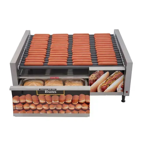 Star 75SCBDE 35.75'' Countertop Hot Dog Roller Grill