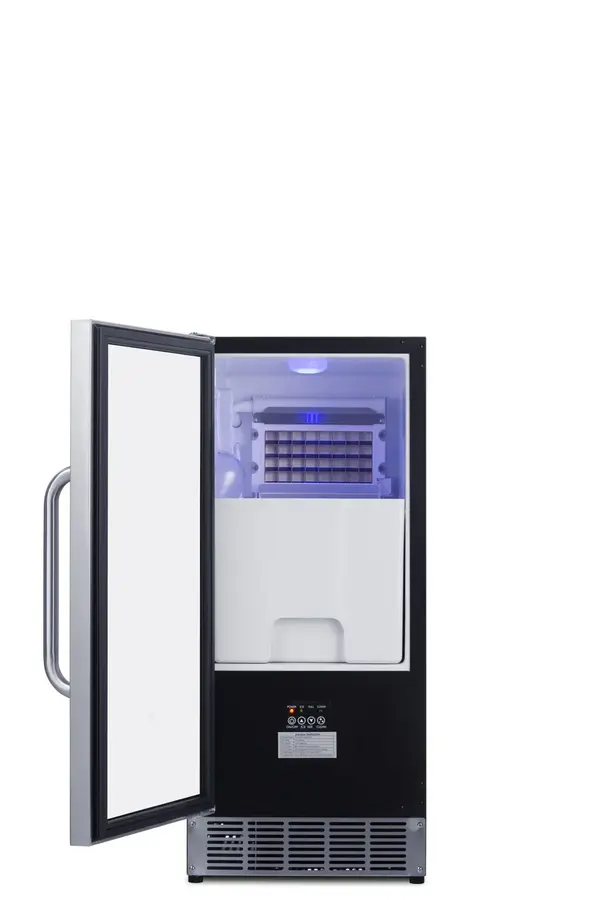 Summit Commercial BIM44G 14.50" Ice Maker With Bin, Cube-Style - 50-100 lbs/24 Hr Ice Production, Air-Cooled