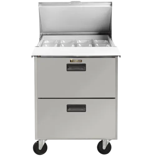 Traulsen CLPT-2712-DW 27.88'' 2 Drawer Mega Top Refrigerated Sandwich / Salad Prep Table