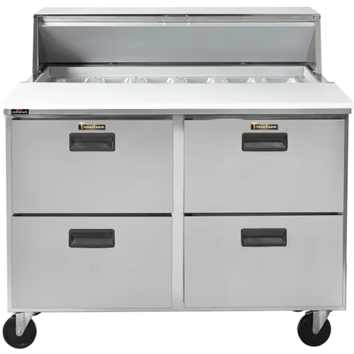 Traulsen CLPT-4818-DW 48.25'' 4 Drawer Mega Top Refrigerated Sandwich / Salad Prep Table