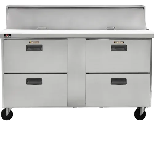 Traulsen CLPT-6016-DW 60.25'' 4 Drawer Refrigerated Sandwich / Salad Prep Table with