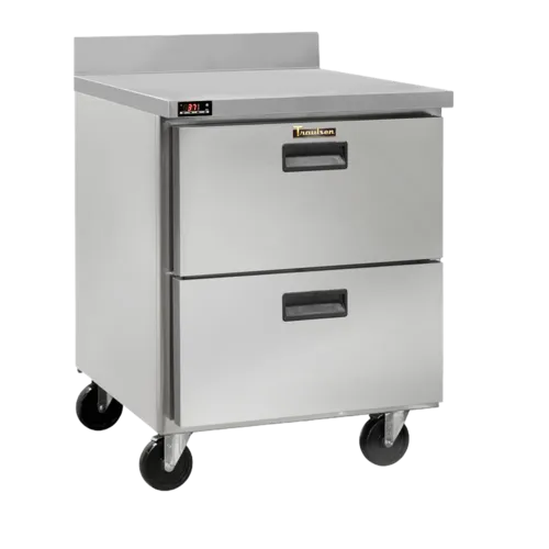Traulsen CLUC-27F-DW-WT 27.50'' 2 Drawer Worktop Freezer with Side / Rear Breathing Compressor - 6.5 cu. ft.