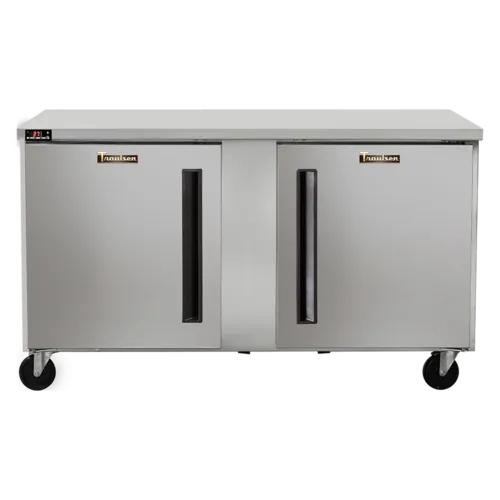 Traulsen CLUC-60R-SD-LL 60.25'' 2 Section Undercounter Refrigerator with 2 Left Hinged Solid Doors and Side / Rear Breathing Compressor