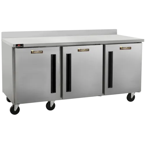 Traulsen CLUC-72F-SD-WTLLL 72.25'' 3 Door Worktop Freezer with Side / Rear Breathing Compressor - 18.80 cu. ft.