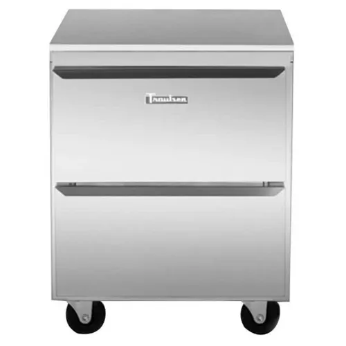 Traulsen UHT27-D 27'' 1 Section Undercounter Refrigerator with 2 Drawers and Front Breathing Compressor