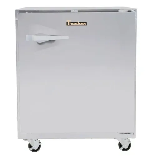 Traulsen UHT27-R-SB 27'' 1 Section Undercounter Refrigerator with 1 Right Hinged Solid Door and Front Breathing Compressor