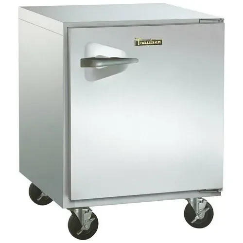 Traulsen UHT32-L-SB 32'' 1 Section Undercounter Refrigerator with 1 Left Hinged Solid Door and Front Breathing Compressor
