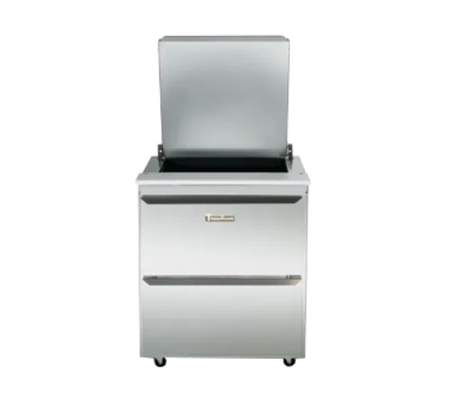 Traulsen UST276-D-SB 27'' 2 Drawer Counter Height Refrigerated Sandwich / Salad Prep Table with Standard Top