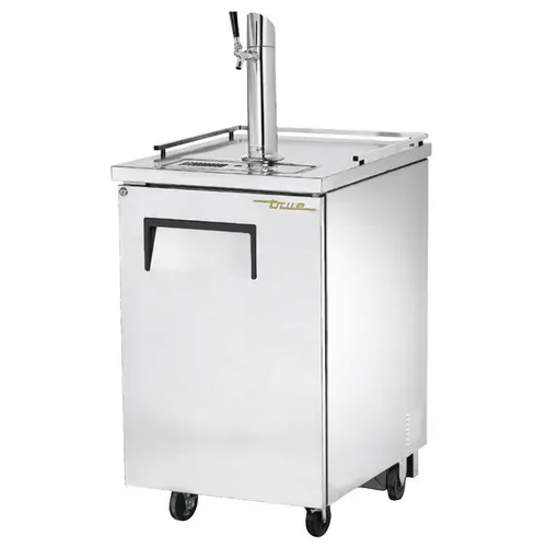 True TDD-1-S-HC 1 Tap 1/2 Barrel Draft Beer Cooler - Stainless Steel, 1 Keg Capacity, 115 Volts