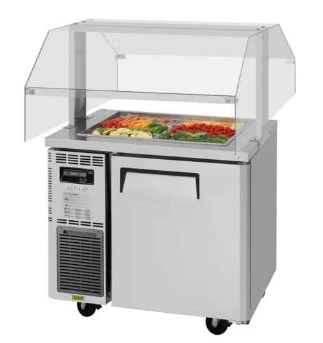 Turbo Air JBT-36-N Serving Counter, Cold Food, Stainless and Galvanized Steel