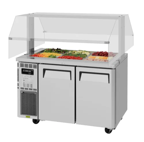 Turbo Air JBT-48-N Serving Counter, Cold Food, Stainless and Galvanized Steel