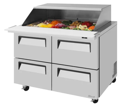 Turbo Air TST-48SD-18-D4-N-SL Super Deluxe Sandwich/Salad Mega Top Unit with
