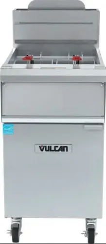 Vulcan 1VHG70A Gas Floor Model Full Pot Fryer with Controls -