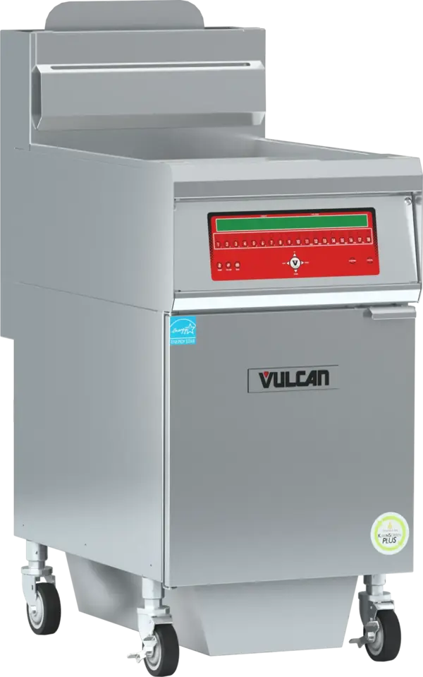 Vulcan 1VHG70CF Gas Floor Model Full Pot Fryer with Controls -