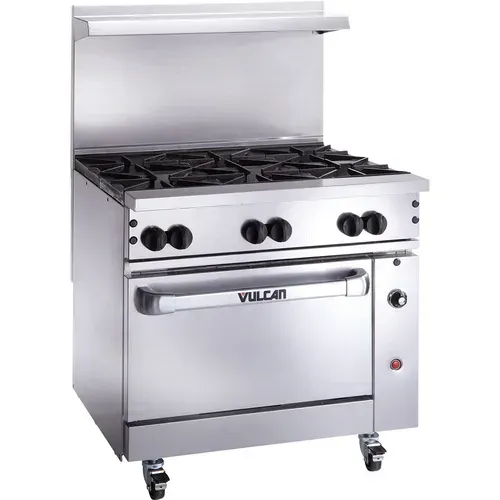 Vulcan 36C-6BN-QS-PLATINUM Restaurant Gas Range, with and -