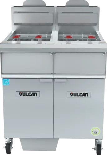 Vulcan 4VHG70AF Gas Floor Fryer with Controls and , -