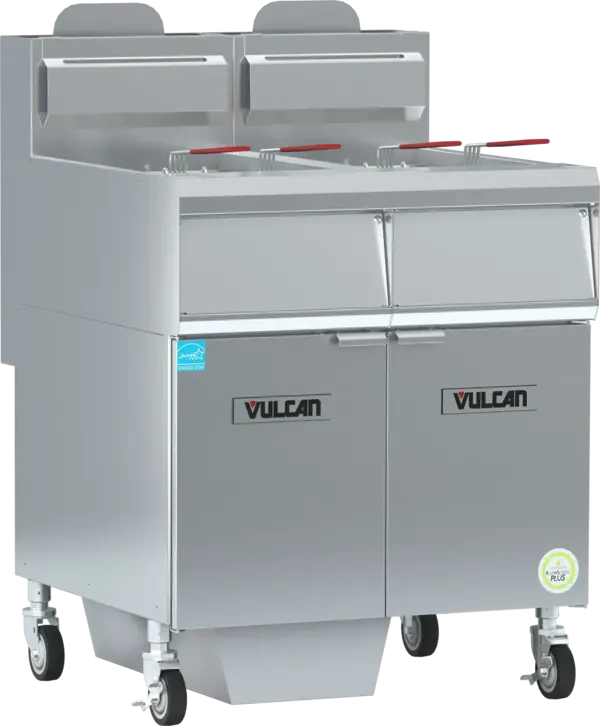 Vulcan 4VHG70AF Gas Floor Fryer with Controls and , -