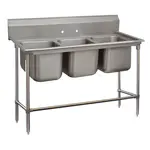Advance Tabco 94-63-54 Commercial Sink, (3) Three Compartment, Construction with and - 700" W