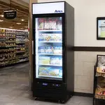 Atosa USA MCF8720GR 27.00'' 19.4 cu. ft. 1 Section Black Glass Door Merchandiser Freezer