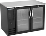 Beverage Air BB48HC-1-G-B 2 Door Refrigerated Back Bar Storage Cabinet