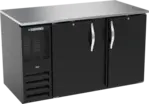 Beverage Air BB58HC-1-B 2 Door Refrigerated Back Bar Storage Cabinet