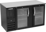 Beverage Air BB58HC-1-FG-B 2 Door Refrigerated Back Bar Storage Cabinet