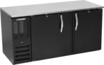 Beverage Air BB68HC-1-F-B 2 Door Refrigerated Back Bar Storage Cabinet