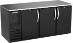 Beverage Air BB72HC-1-B 3 Door Refrigerated Back Bar Storage Cabinet