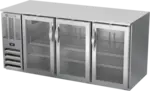 Beverage Air BB72HC-1-G-S 3 Door Refrigerated Back Bar Storage Cabinet
