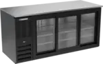 Beverage Air BB72HC-1-GS-B 3 Door Refrigerated Back Bar Storage Cabinet