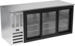 Beverage Air BB72HC-1-GS-S 3 Door Refrigerated Back Bar Storage Cabinet