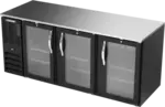 Beverage Air BB78HC-1-FG-B 3 Door Refrigerated Back Bar Storage Cabinet