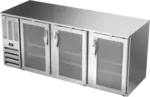 Beverage Air BB78HC-1-FG-S 3 Door Refrigerated Back Bar Storage Cabinet